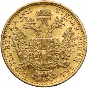 Austria, Franz Joseph I, Ducat 1911