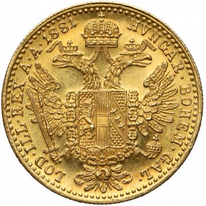 Austria, Franz Joseph I, Ducat 1881