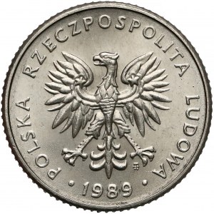 Próba NIKIEL 10 złotych 1989 - stempel zwykły