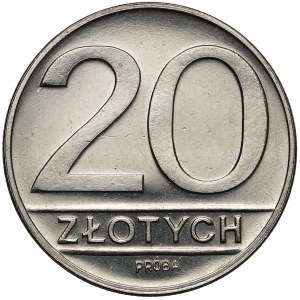 Próba NIKIEL 20 złotych 1984