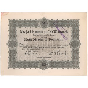 Huta Miedzi w Poznaniu, 5.000 mk 1921