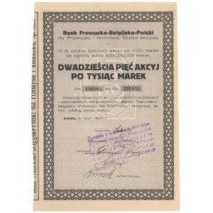 Bank Francusko-Belgijsko-Polski, Em.6, 25x 1.000 mk 1923