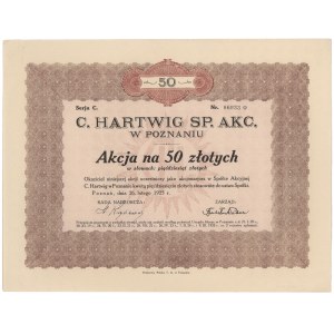 C. Hartwig Sp. Akc. w Poznaniu, 50 zł 1925