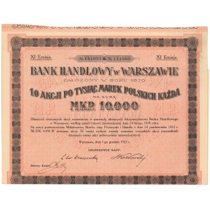 Bank Handlowy w Warszawie, Em.11, 10x 1.000 mko 1922