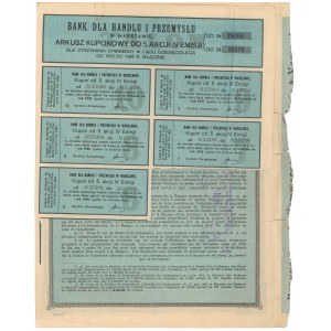 Bank dla Handlu i Przemysłu, Em.4, 5x 540 mkp 1919