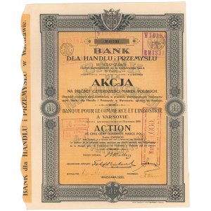 Bank dla Handlu i Przemysłu, Em.5, 540 mkp 1920
