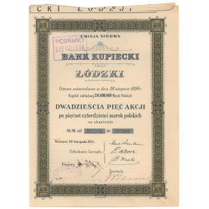 Bank Kupiecki Łódzki, Em.7, 25x 540 mkp 1922