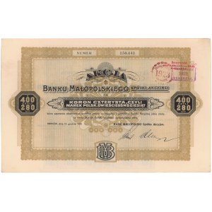 Bank Małopolski, 400 kr 12.1920