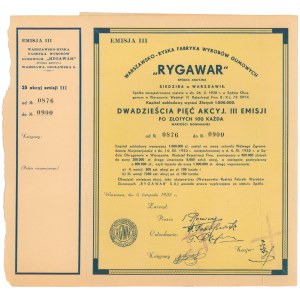 Rygwar, Em.3, 25x 100 zł 1933