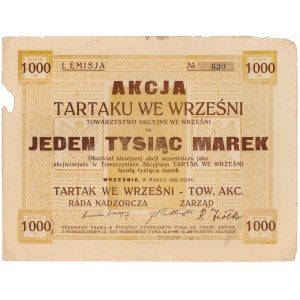 Tartak we Wrześni, Em.1, 1.000 mkp 1922