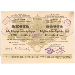 Akcyjny Bank Hipoteczny, Em.4, 200 guldenów 1897