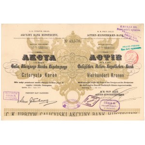 Akcyjny Bank Hipoteczny, Em.7, 400 kr 1910