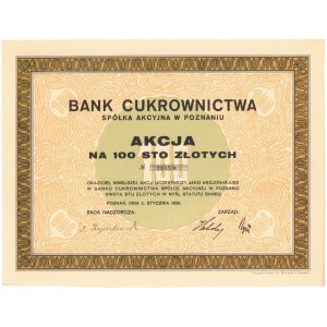 Bank Cukrownictwa w Poznaniu, Em.1, 100 zł 1926