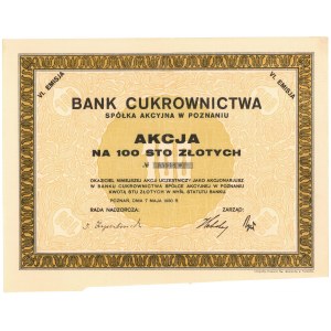 Bank Cukrownictwa w Poznaniu, Em.6, 100 zł 1930
