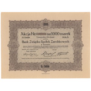 Bank Związku Sp. Zarobkowych w Poznaniu, Em.9, 1.000 mkp 1920