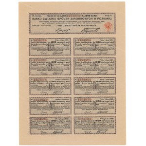 Bank Związku Sp. Zarobkowych w Poznaniu, Em.9, 1.000 mkp 1920