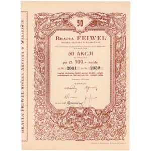 Bracia Feiwel, 50x 100 zł 1931