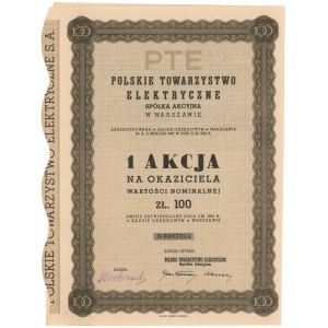 Polskie Towarzystwo Elektryczne, 100 zł 1934