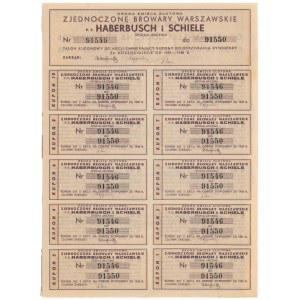 Zjednoczone Browary Warszawskie p.f. Haberbusch i Schiele, Em.2, 5x 100 zł