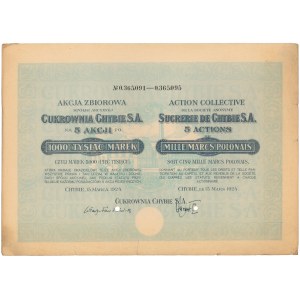 Cukrownia Chybie, 5x 1.000 mk 1924