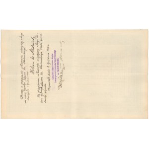 Galicyjskie Akc. Tow. Przemysłu Cukrowniczego..., 500 guld / 1.000 kr 1895 / 4.000 mkp 1921 / 500 zł 1924