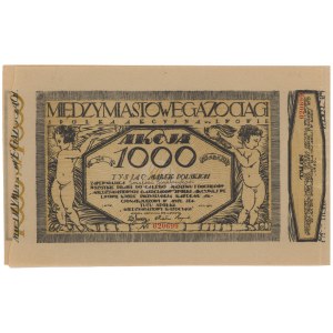 Międzymiastowe Gazociągi, 1.000 mk 1921