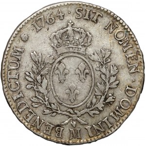 France, Louis XV, Écu 1764 M, Toulouse