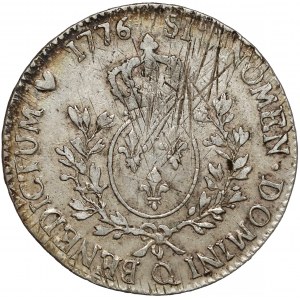 France, Louis XVI, Écu 1776 Q, Perpignan