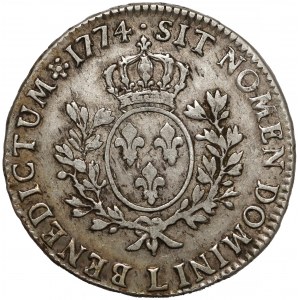 France, Louis XV, Écu 1774 L, Bayonne