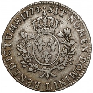 France, Louis XV, Écu 1774 L, Bayonne