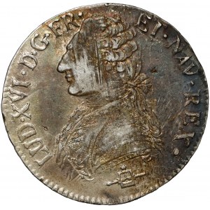 France, Louis XVI, Écu 1783 B, Rouen