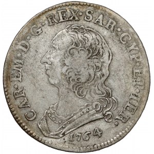 Italy, Duchy of Savoy, Carlo Emanuele III, 1/2 scudo 1764