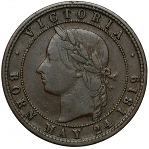 New Zealand, Victoria, 1 penny 1871 - Auckland Licensed Victuallers Association