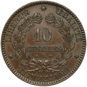 France, 10 centimes 1871 A