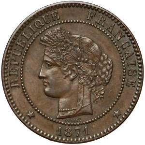 Francja, 10 centimes 1871-A