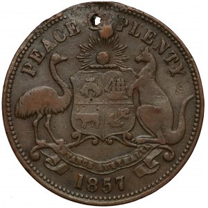 Australia, Sydney, 1/2 penny 1857 - Hanks and Company