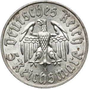 Germany, Weimar, 5 mark 1933-A - Luther