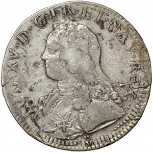 Francja, Ludwik XV, Écu 1726-&, Aix