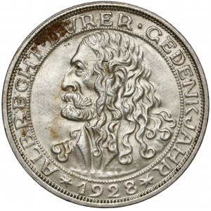 Germany, Weimar, 3 mark 1928 D - Dürer