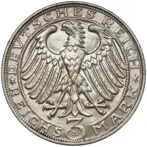 Germany, Weimar, 3 mark 1928 D - Dürer