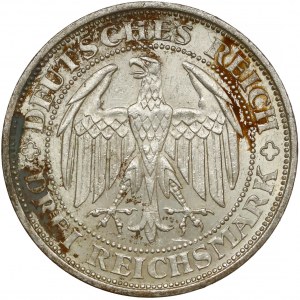 Niemcy, Weimar, 3 marki 1929-E - 1000-lecie Miśni