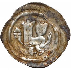 Austria, Karyntia, Ulryk III (1256-69), Fenig Sankt Veit - Lew przy budynku