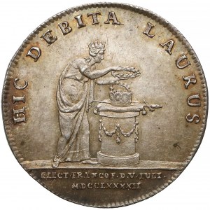 Germany, Frankfurt, Francis II, Silver two ducat pattern of 1792 - coronation