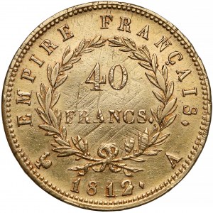 France, Napoleon I, 40 francs 1812 A, Paris