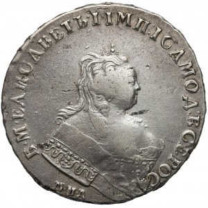 Rosja, Elżbieta, Rubel Moskwa 1743 ММД