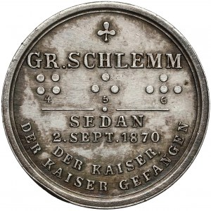Niemcy, Prusy, Medal Graf von Moltke 1871 (Lorenz)