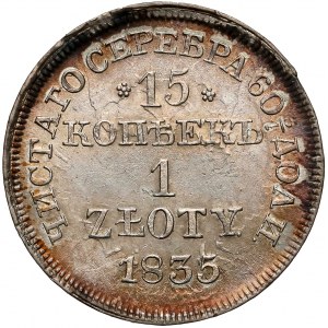 15 kopiejek = 1 złoty 1835 MW, Warszawa - PIĘKNA