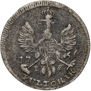 August III Sas, Półtorak Lipsk 1756 EC - PULTORAK