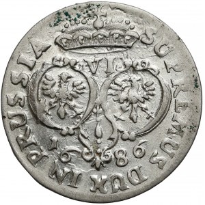 Germany, Preussen, Friedrich Wilhelm, 6 groschen 1686 BA