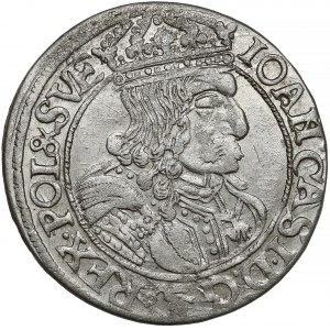 Jan II Kazimierz, Szóstak Lwów 1661 GBA - z kwiatkiem - rzadki